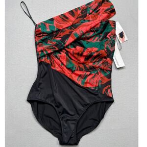 Magicsuit Solids Living Lush Goddess One-Piece swim Black multi 14 $174